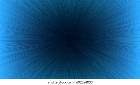 Black Light Speed Line Burst Ray On Blue Background Vector Illustration