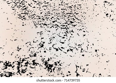 Black and light, black and white texture. Grange style, dark dirty dust. Scratched, spray, vintage effect with noise and grain. EPS10 vector.