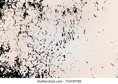 Black and light, black and white texture. Grange style, dark dirty dust. Scratched, spray, vintage effect with noise and grain. EPS10 vector.