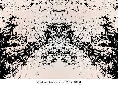 Black and light, black and white texture. Grange style, dark dirty dust. Scratched, spray, vintage effect with noise and grain. EPS10 vector.
