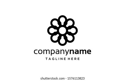Black Lightbulb Think Idea Community Logo Design Inspiration