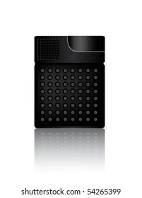 Black lighter vector
