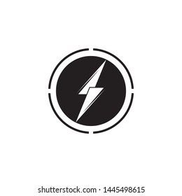 Black Lighting  Icons Vector template illustration