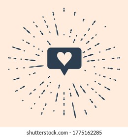 Me gusta negro e icono del corazón aislado en el fondo beige. Icono de notificación de contador. Síguelo con Insta. Resumen de puntos aleatorios de círculo. Ilustración vectorial