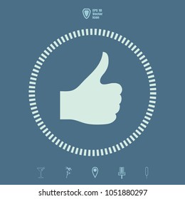  black like icon on a flat design style, suitable for web site, logo, app, UI