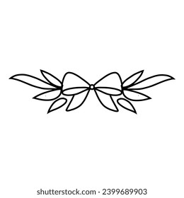 black line abstract floral background