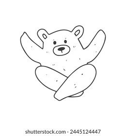 black line animal bear variant activity 