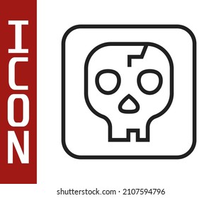 Black line Archeology icon isolated on white background.  Vector