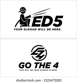 Black line art circle people helmet water spray from the hose combination mark logo design concept vector suitable for firefighters community team savior