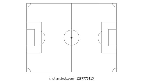 2,369 Soccer pitch outline Images, Stock Photos & Vectors | Shutterstock