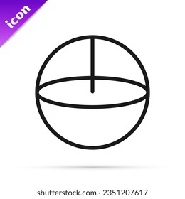 Black line Calculator icon isolated on white background. Accounting symbol. Business calculations mathematics education and finance.  Vector Illustration
