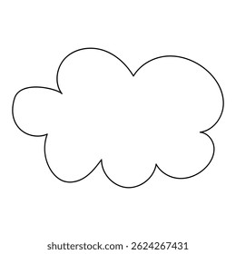 black line cloudy or sky design illustration