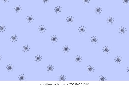 black line collection background forming flowers on blue background