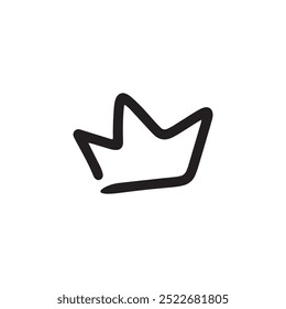 black line crown element stock design