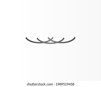 Logo-Design-Symbol für schwarze Linie