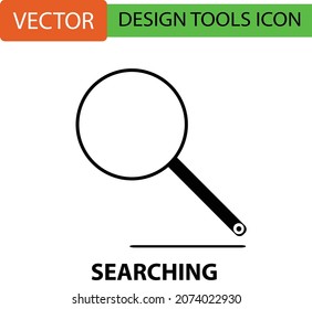 Black line design tools icon