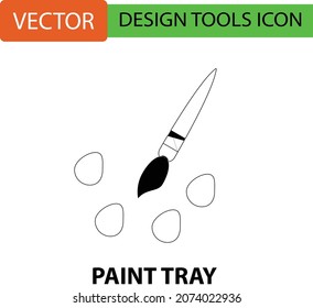 Black line design tools icon