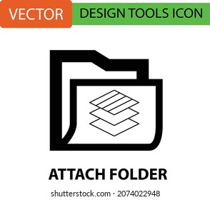 Black line design tools icon