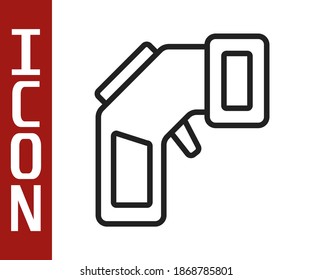 Schwarze Linie Digital berührungsloses Thermometer mit Infrarot-Licht-Symbol einzeln auf weißem Hintergrund.  Vektorgrafik