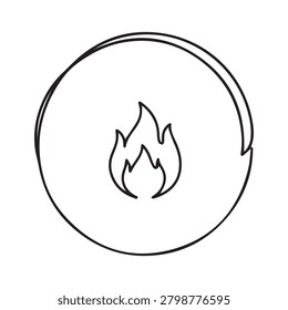 A black line drawing