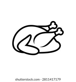 A black line drawing