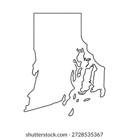 a black line drawing of the state of delaware