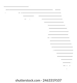Black line drawing of the state of Florida