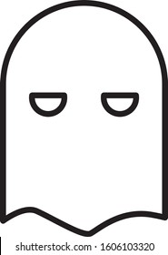 Black line Executioner mask icon isolated on white background. Hangman, torturer, executor, tormentor, butcher, headsman icon.  Vector Illustration