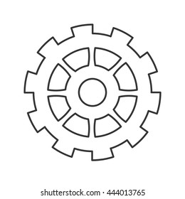 black line gear icon