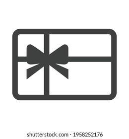 Diseño de iconos de regalo de línea negra