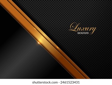 Luxus-Gradientenhintergrund in Schwarz- und Liniengold, Elemente, perfekte Marketingmaterialien, Moderne Rahmen-Banner-Website, Premium-Illustration.