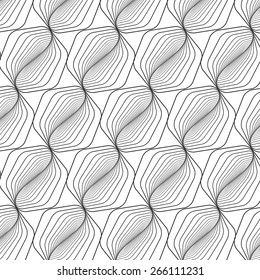 Black line graphic pattern abstract vector background. Modern stylish texture.