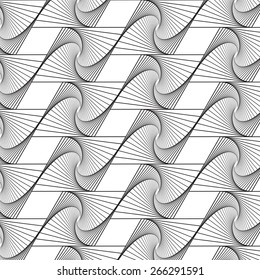 Black line graphic pattern abstract vector background. Modern stylish texture.