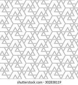 Black line graphic pattern abstract vector background. Modern stylish texture.