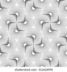 Black line  graphic pattern abstract vector background. Modern stylish texture.