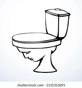 Cuencos higiénicos en forma de cabeza humana. Dibujo de vectores 
