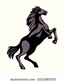 Linha preta desenhada à mão idade retro judeu homem herald executar estrada biblic guerra ganhar história fantasia arte. Armadura Israel líder judeu braço camuflar cabo conto leste príncipe príncipe sentar fêmea égua menina animal de estimação céu branco