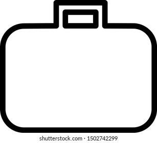 Black line icon case