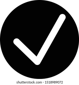 Black line icon check box