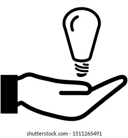 Black line icon new idea