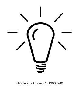 Black line icon small idea