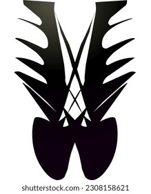 black line logo vector symbol

