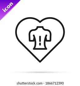 Black line Massage icon isolated on white background. Relaxing, leisure.  Vector