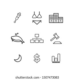Black line mix icon set
