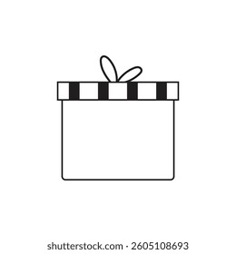 A black line on a white background
