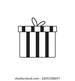 A black line on a white background