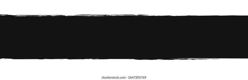 Black line of paint, long line smear
