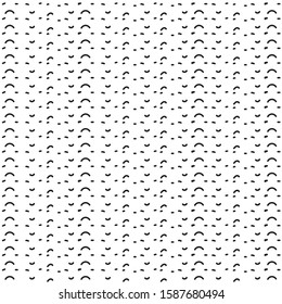 Black line pattern on white background.emoji face.