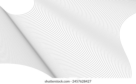 Black line pattern on a white background. abstract background