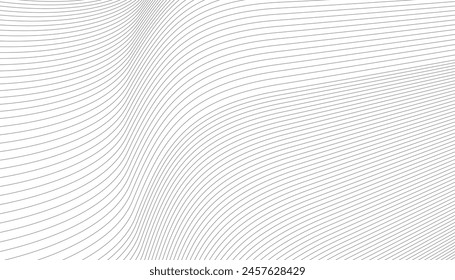 Black line pattern on a white background. abstract background